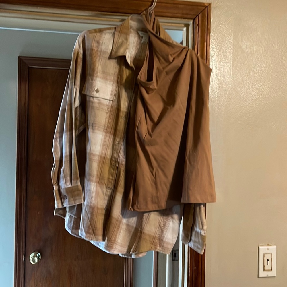 Brand new flannel, and shirt you were under